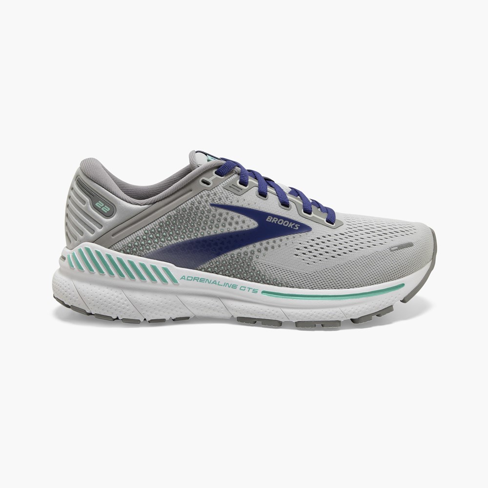 Chaussures Running Route Brooks Adrenaline GTS 22 Bleu Bleu Femme | JCX-6694747